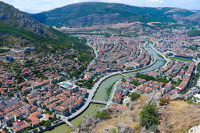 Amasya Şehrinin Fotoğrafı